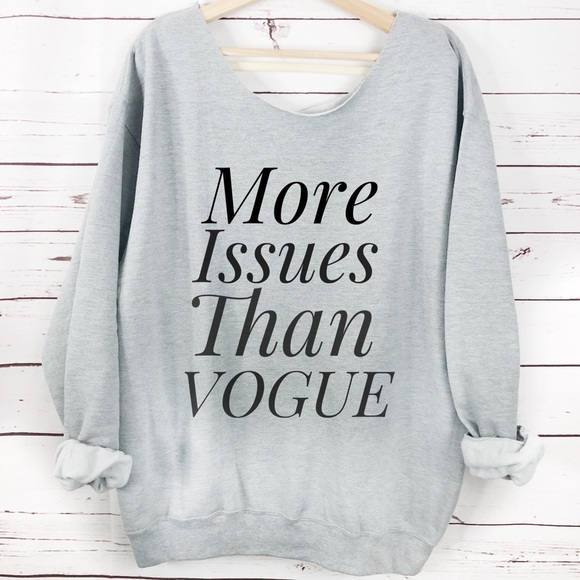 NEW Oversized Womens Sweatshirt, Vogue Sweater - Picture 2 of 4
